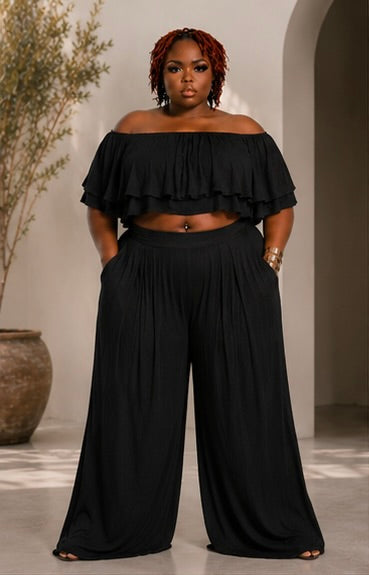 Summer Breeze Ruffle Two-Piece Set