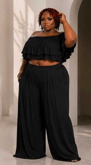 Summer Breeze Ruffle Two-Piece Set