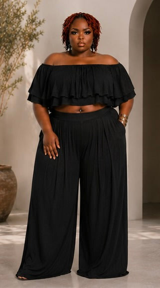 Summer Breeze Ruffle Two-Piece Set