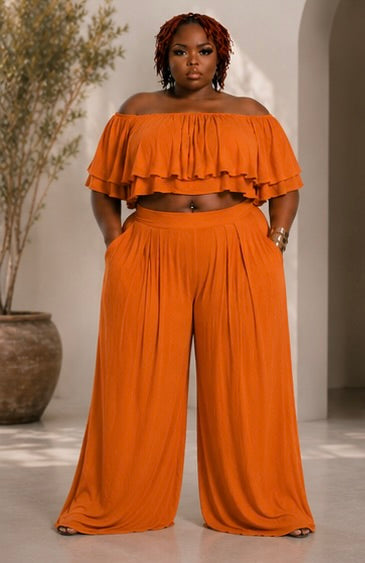 Summer Breeze Ruffle Two-Piece Set