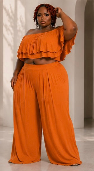 Summer Breeze Ruffle Two-Piece Set