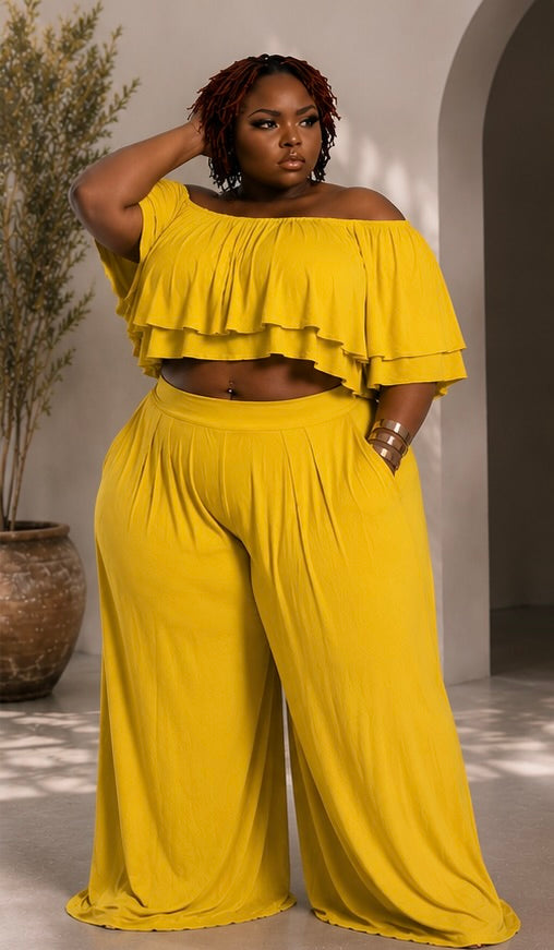 Summer Breeze Ruffle Two-Piece Set