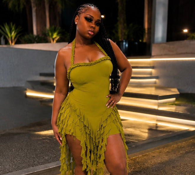 Fringe Affair Halter Dress