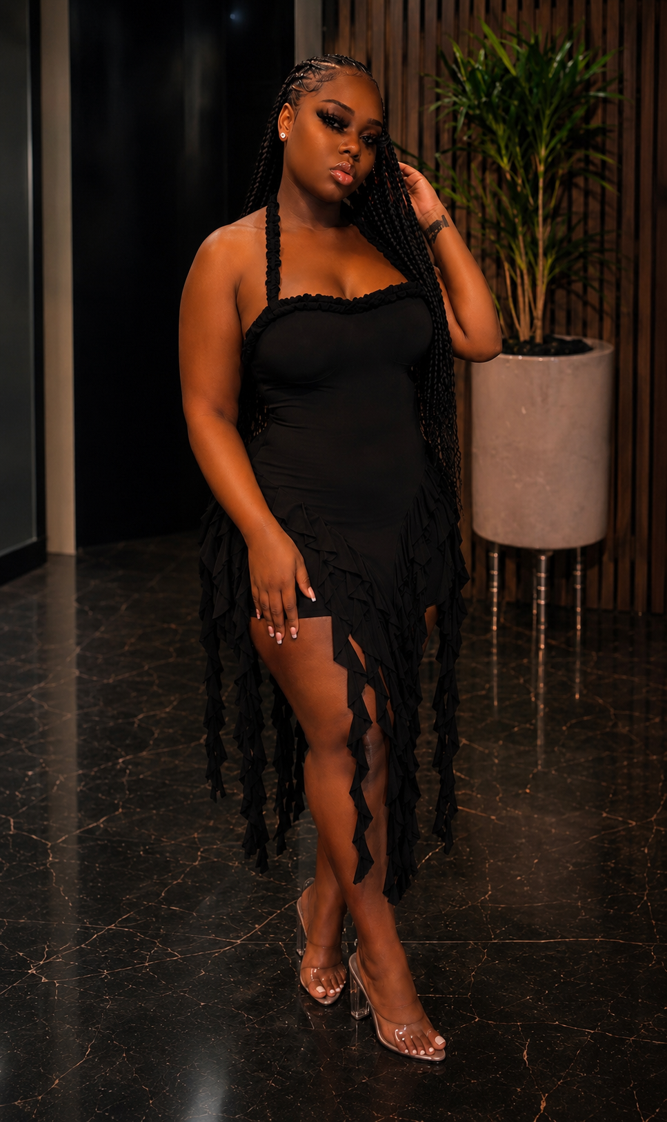 Fringe Affair Halter Dress