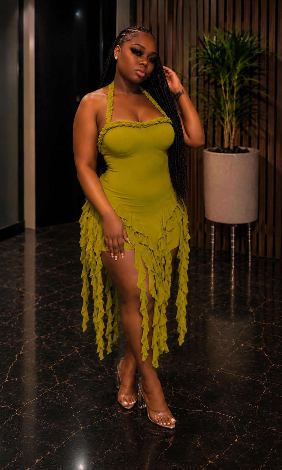 Fringe Affair Halter Dress