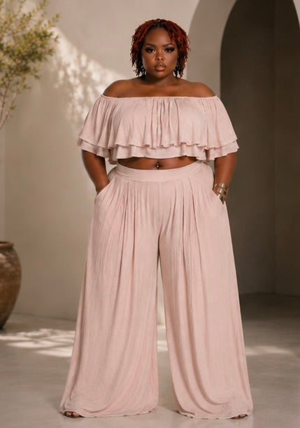 Summer Breeze Ruffle Two-Piece Set