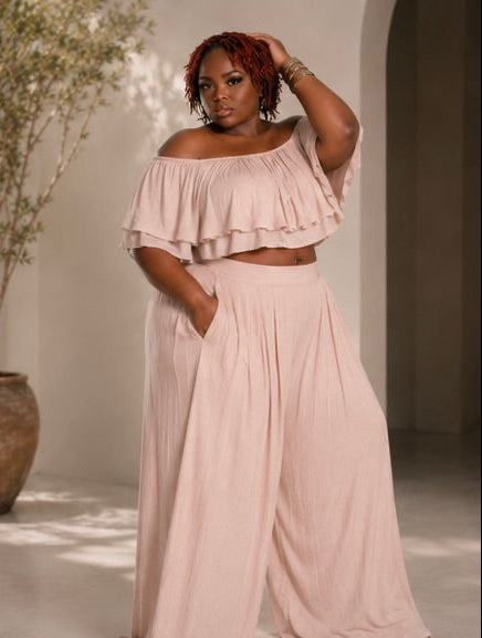 Summer Breeze Ruffle Two-Piece Set