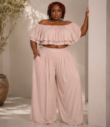 Summer Breeze Ruffle Two-Piece Set