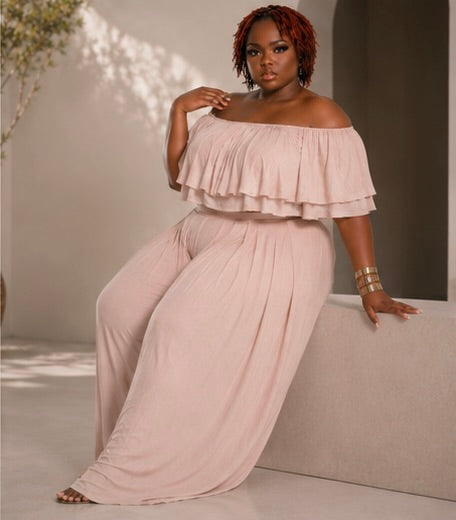 Summer Breeze Ruffle Two-Piece Set