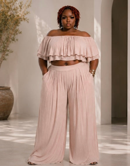Summer Breeze Ruffle Two-Piece Set