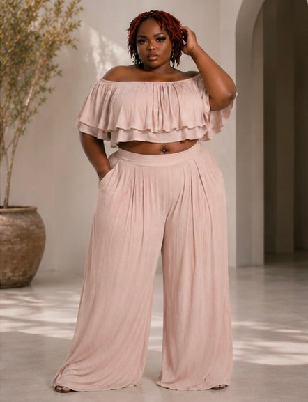 Summer Breeze Ruffle Two-Piece Set